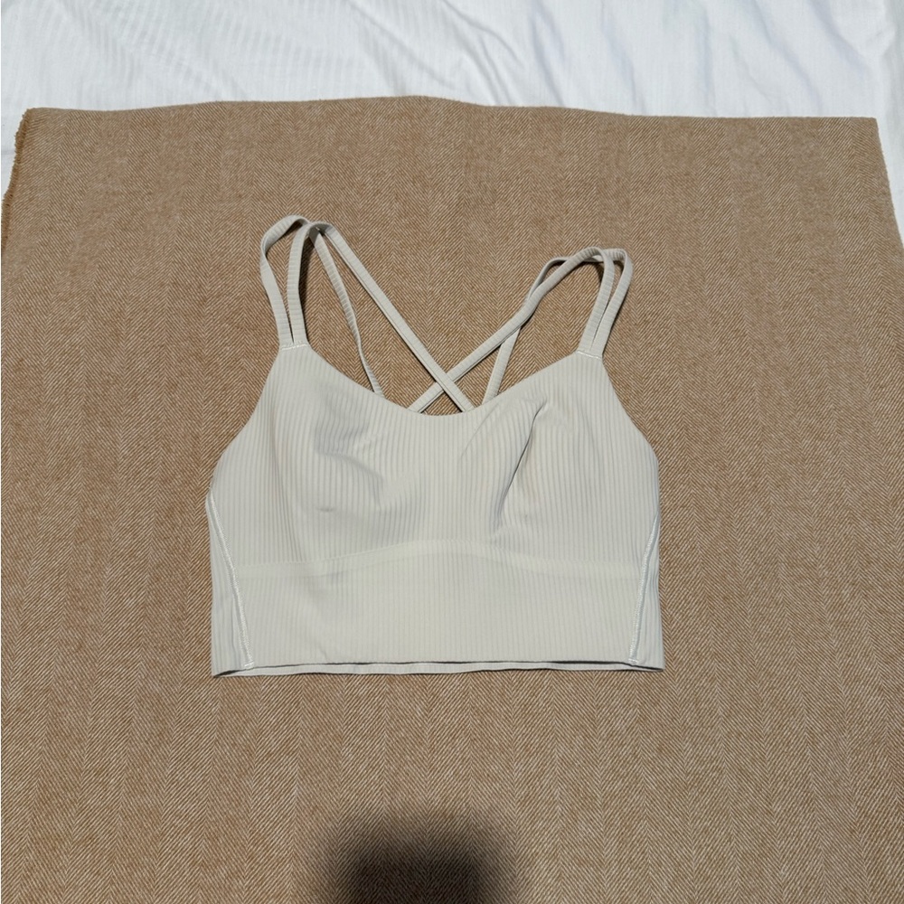 Lululemon Athletica Cream Strappy Bra